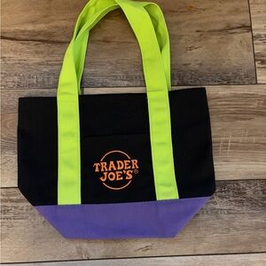 Trader Joe’s Halloween Black and Purple mini Tote Bag